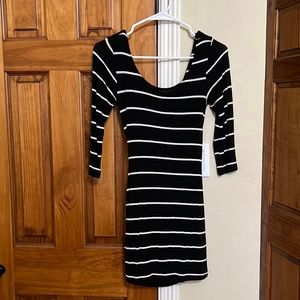 Short Black and White Dress